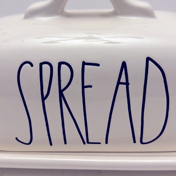 Rae Dunn Spread Butter Dish Ceramic Artisan Collection by Magenta - Picture 2 of 8